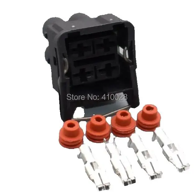 shhworldsea 2/5/30/100sets 6.3mm  4pin auto waterpfoof connector plastic housing plug connector 357941165 357 941 165