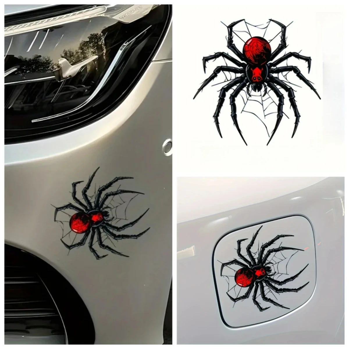 

Funny Spider Motorcycle Stickers Waterproof PVC Sticker for Whole Body DIY Decoration