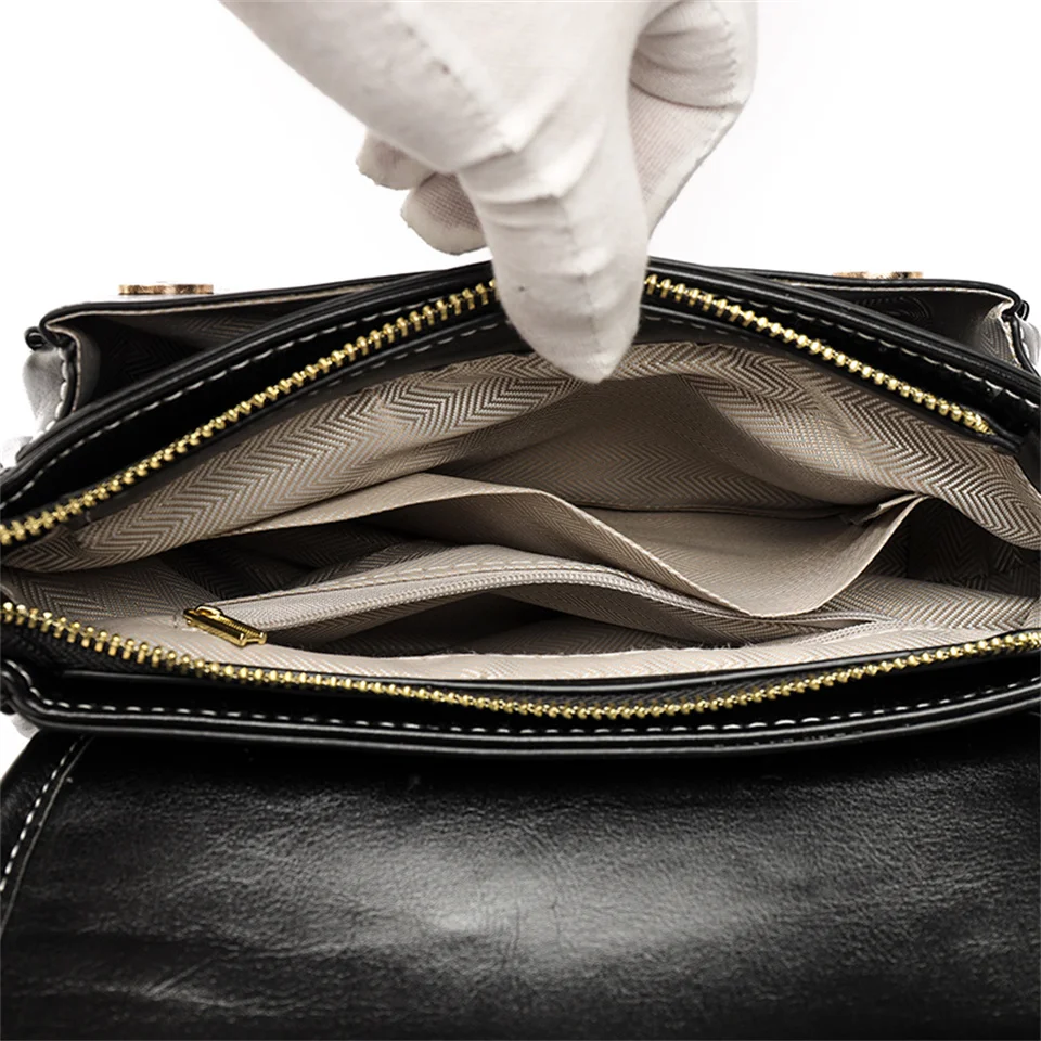 Women Handbags Zipper Shoulder Bag Female Tote Female PU Messenger Bags Crossbody Shoulder Bag