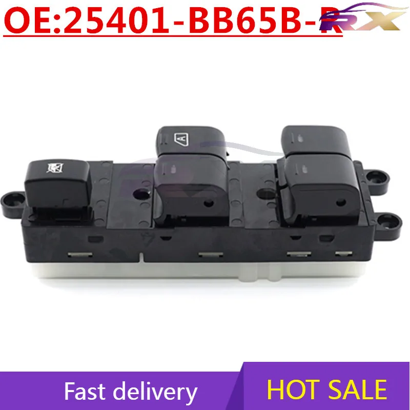 

OEM:25401-BB65B-R Right Front Power Window Master Control Switch For Nissan Navara D40