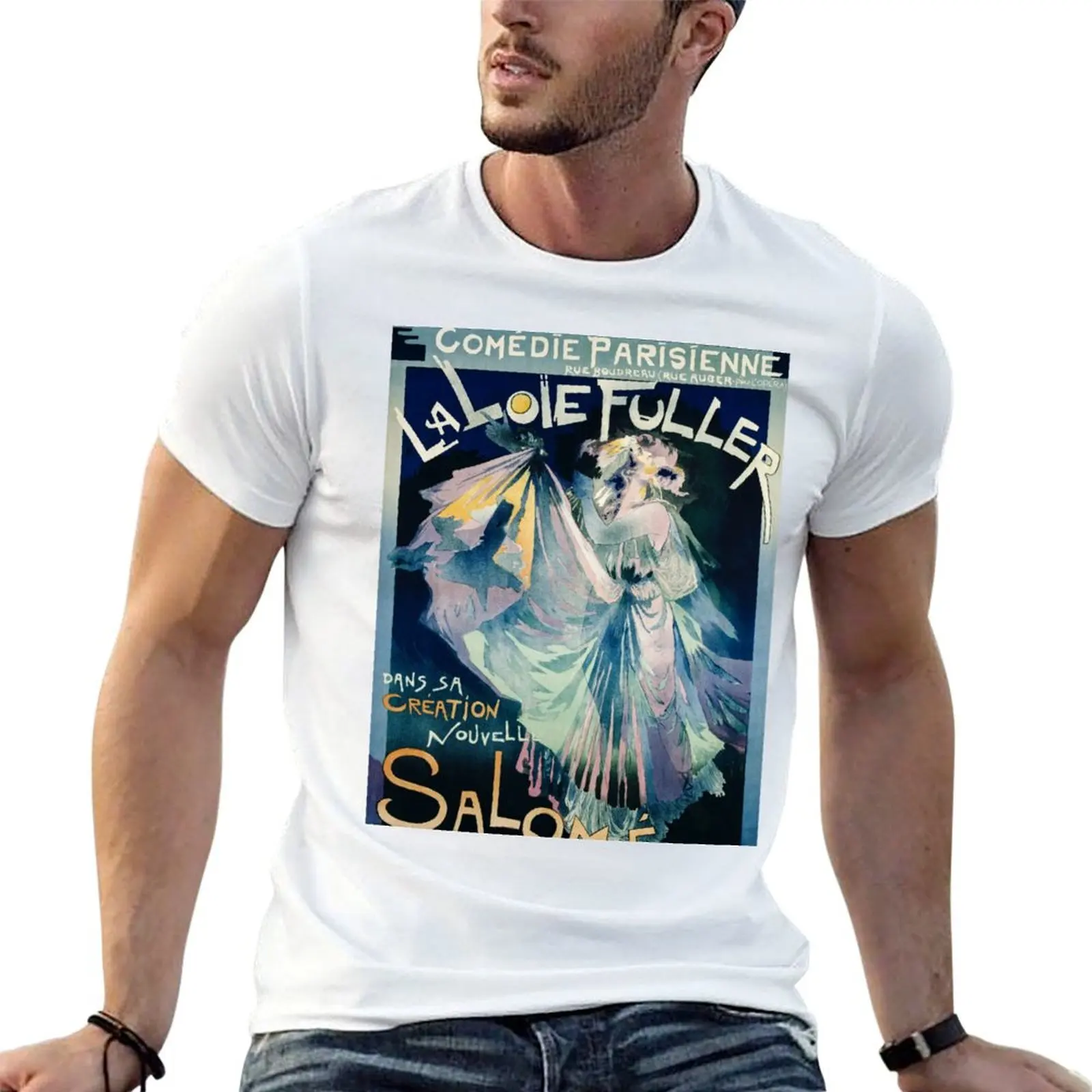 Affiche vintage Art Nouveau Comédie-Parisienne avec portrait de Loie Fuller (1895) imprimé par Georges de Feure T-Shirt