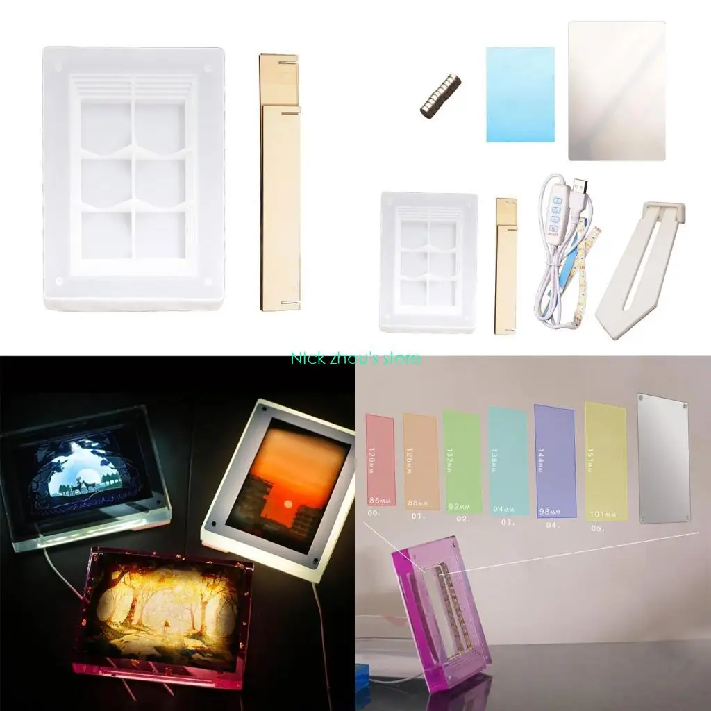 

E15E инновационная рамка для рисования светом, нежная картина, набор форм для фоторамки, гибкая форма для рамы для энтузиастов