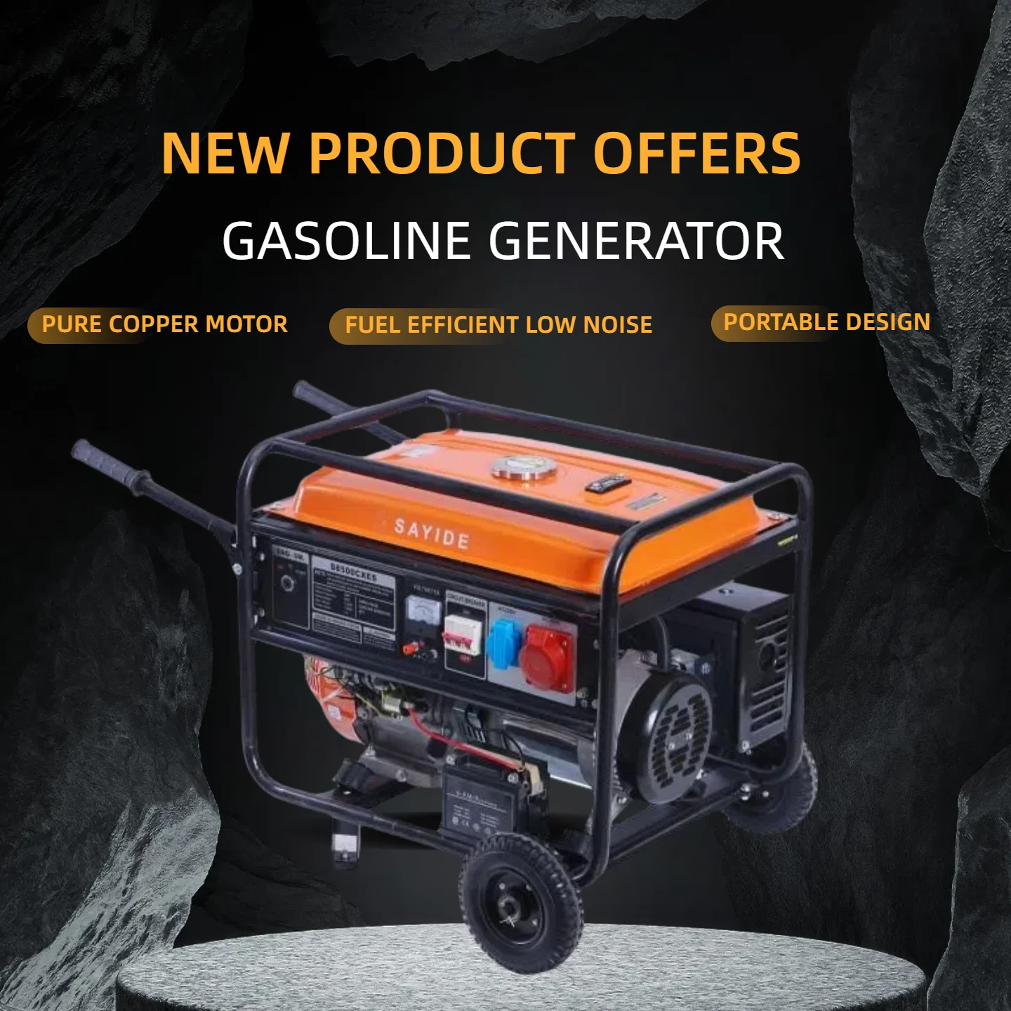 

Electric Generator Portablepetrol Current Generator Ready-to-use Portable Power Generators Petrol Customizable 212cc Engine