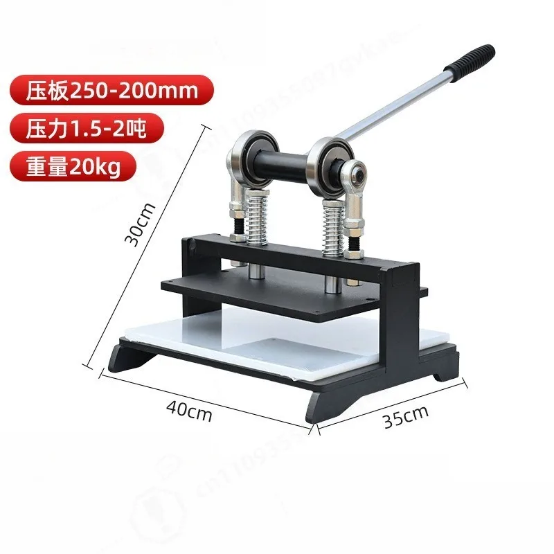 200*250mm Manual Die Cutting Machine Small Leather Rubber Punching Press Die Cutter for Fabric Leather Cutting