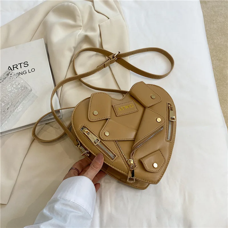 Creative Heart Clothes Shoulder Bags for Women Creative Purses and Handbags Riveted Clothes Jacket Women Shoulder Crossbody Bags