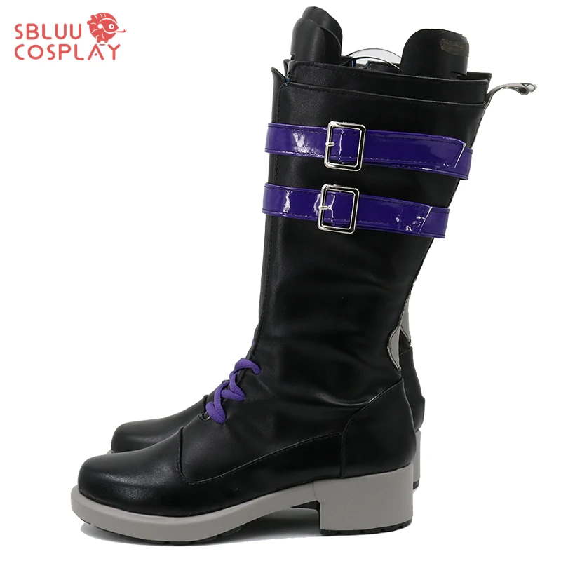 SBluuCosplay Vtuber Hololive Uki Violeta Cosplay Shoes Custom Made Boots