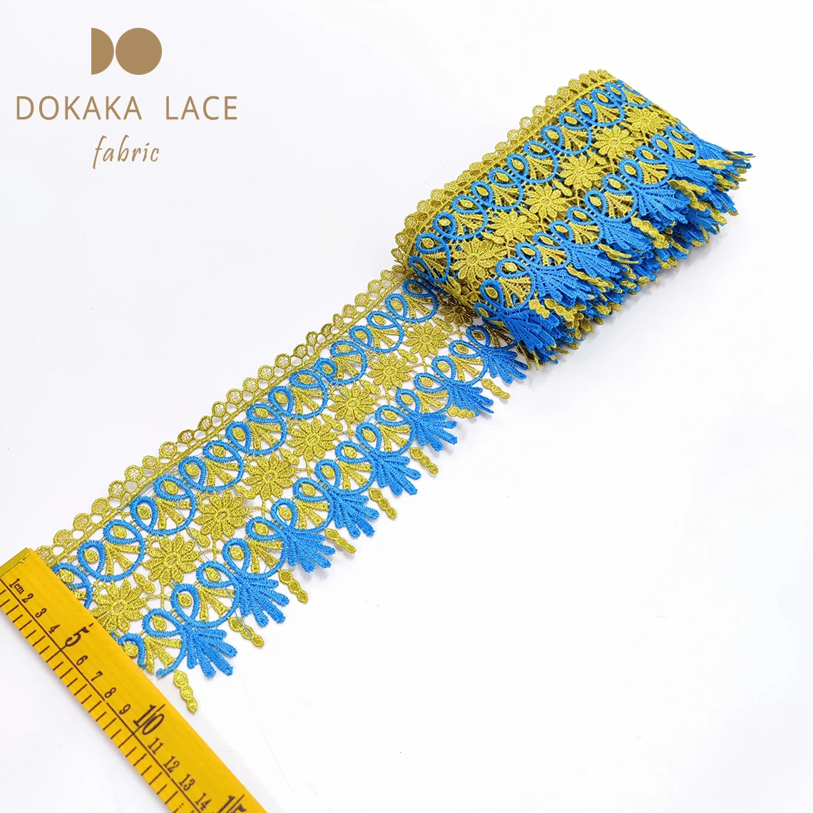 

5 Yards Lace Ribbons For Craftes DIY African Lace Fabric High Quality Women Dresses Accessories Embroidery Cotton Material Sew