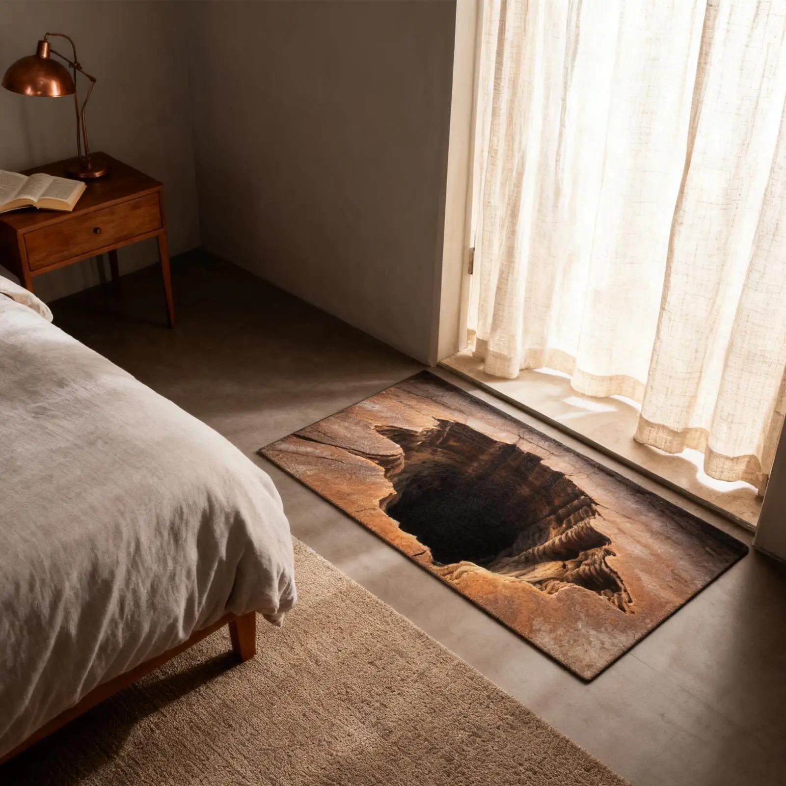 Optical Illusion Doormat Non-Slip Rug Unique Decorative Mat for Entrance, Kitchen, Bathroom Indoor Outdoor Home Decor