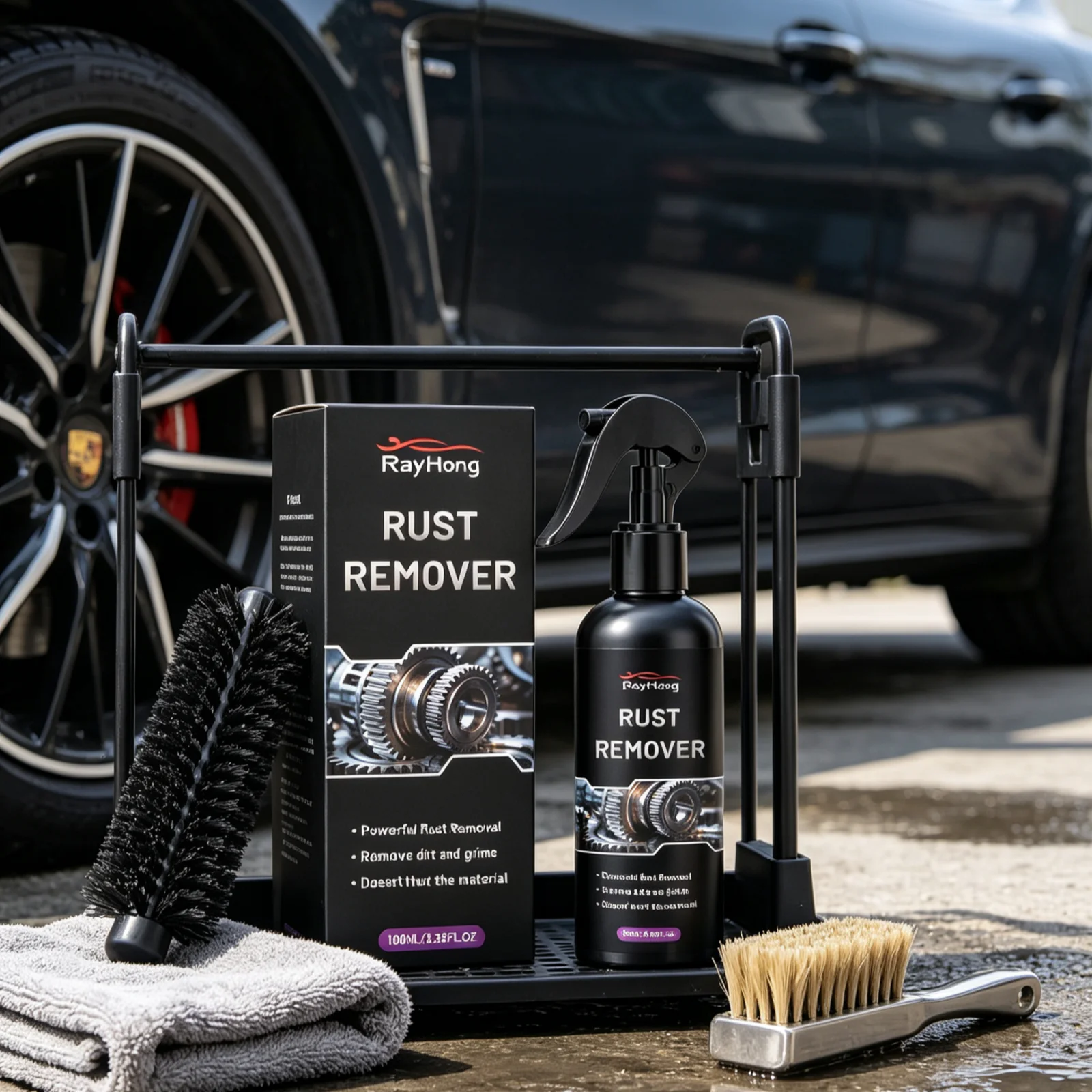 Rayhong Car Rust Remove Spray Dissolution Surface Oil Stains Cleaning Dirt Impurities Multipurpose Metal Parts Maintenance Agent