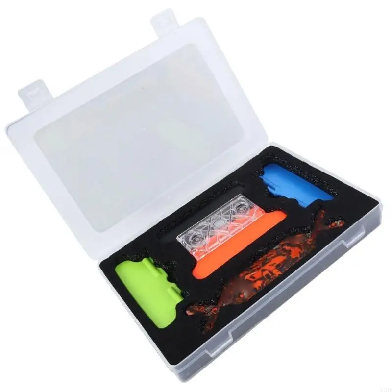 M76E أداة ممسحة مغناطيسية لأغشية نافذة السيارة قابلة للتعديل مع شفرة مزدوجة الجوانب لتطبيق الفينيل