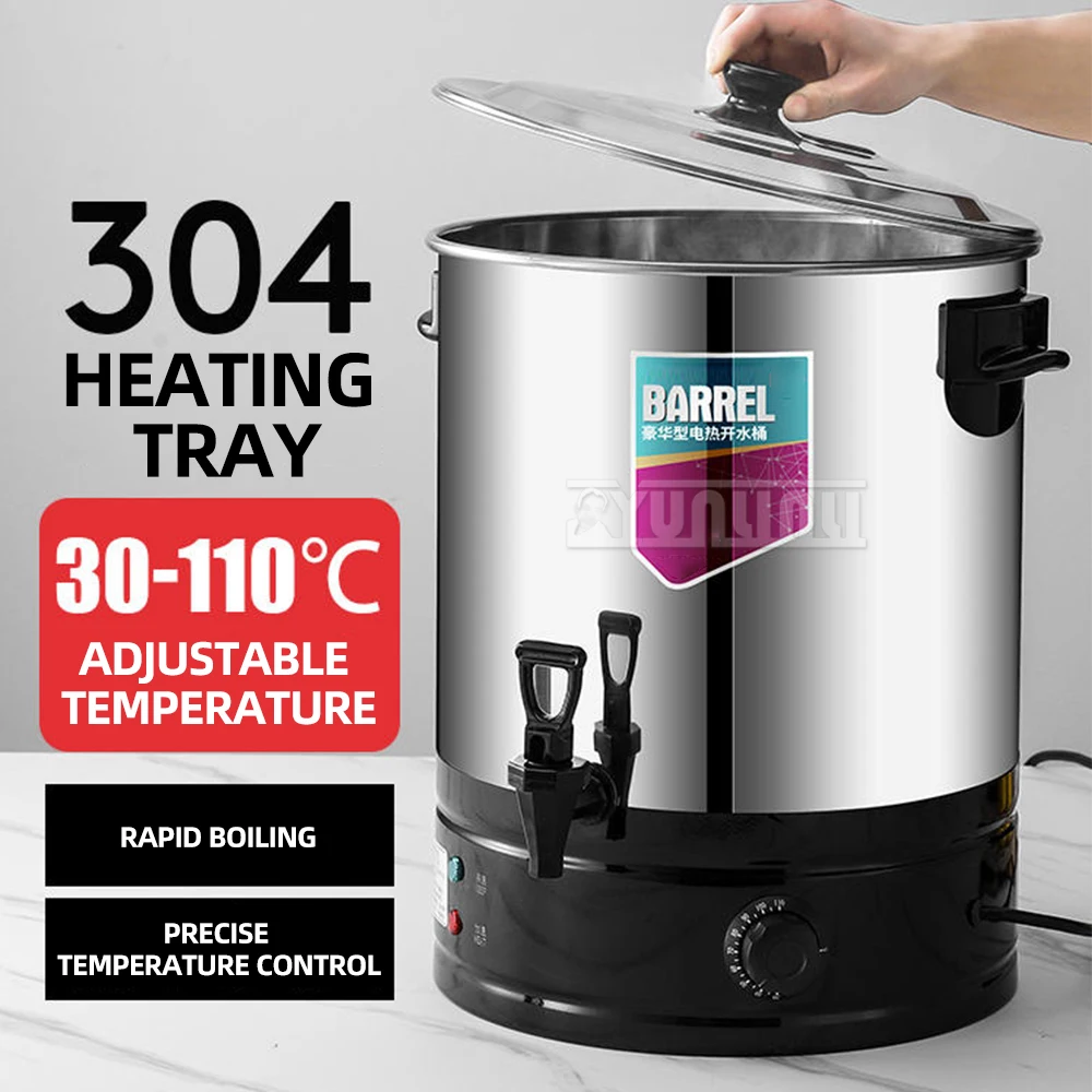 

Stainless Steel Boiling Water Insulation Barrel Commercial Water Insulation Pot Electric Boiling Hot Bucket
