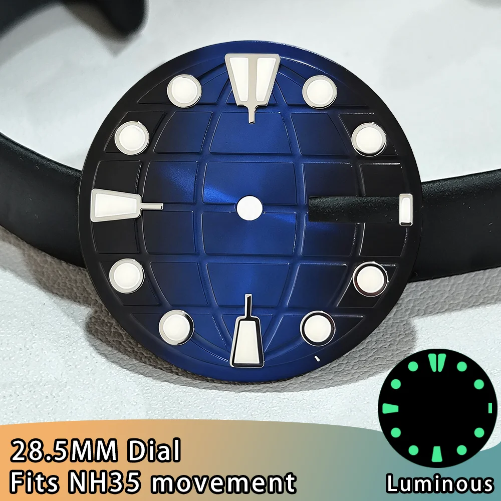 

28.5mm Dial Diameter NH36 Movement Luminous Dial With Double Calendar Watch Accessories NH36 Watch Dial ﻿Accessories