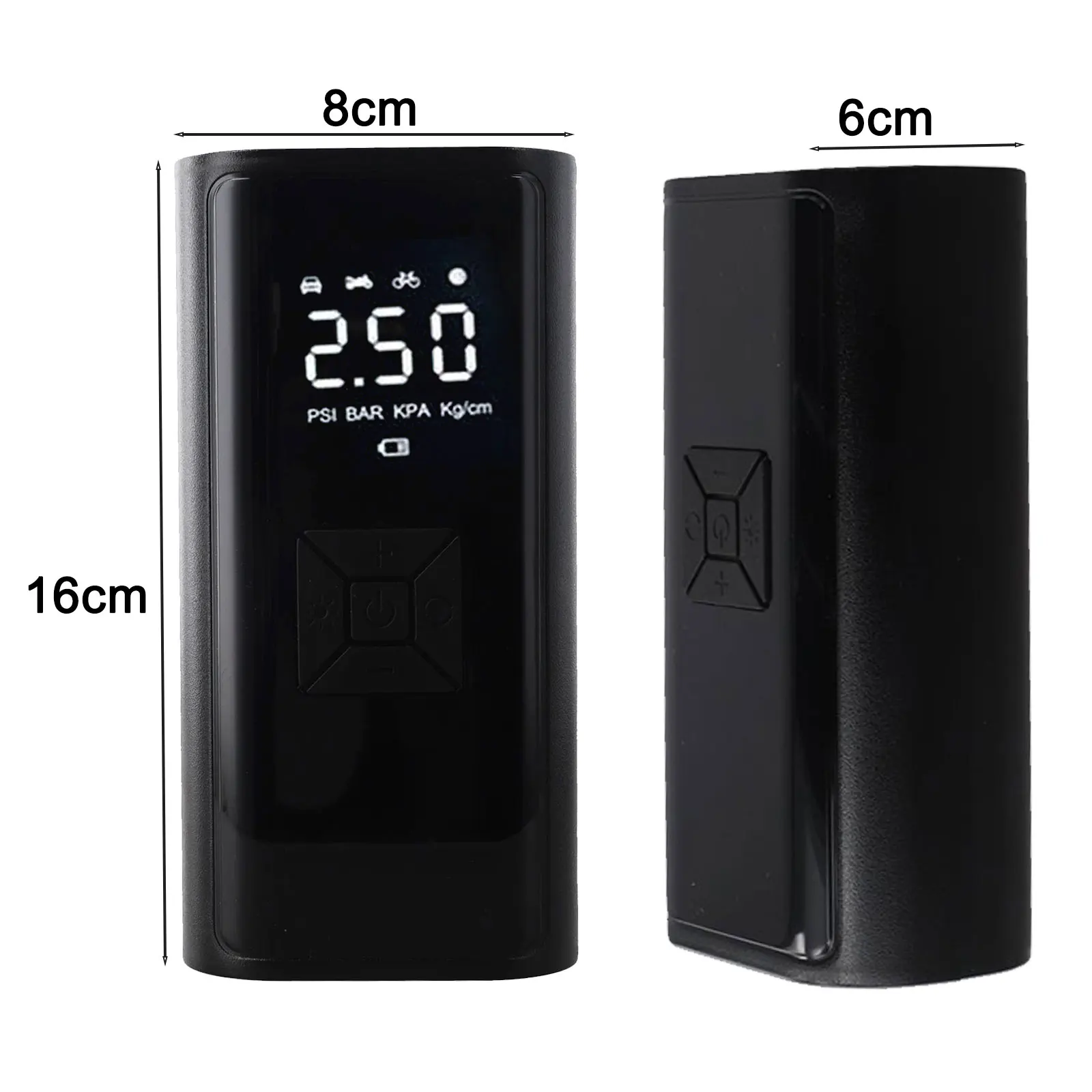 

Digital Display Compressor Portable Tire Inflator Travel Use USB Rechargeable Pump Multi-purpose Tire Inflator