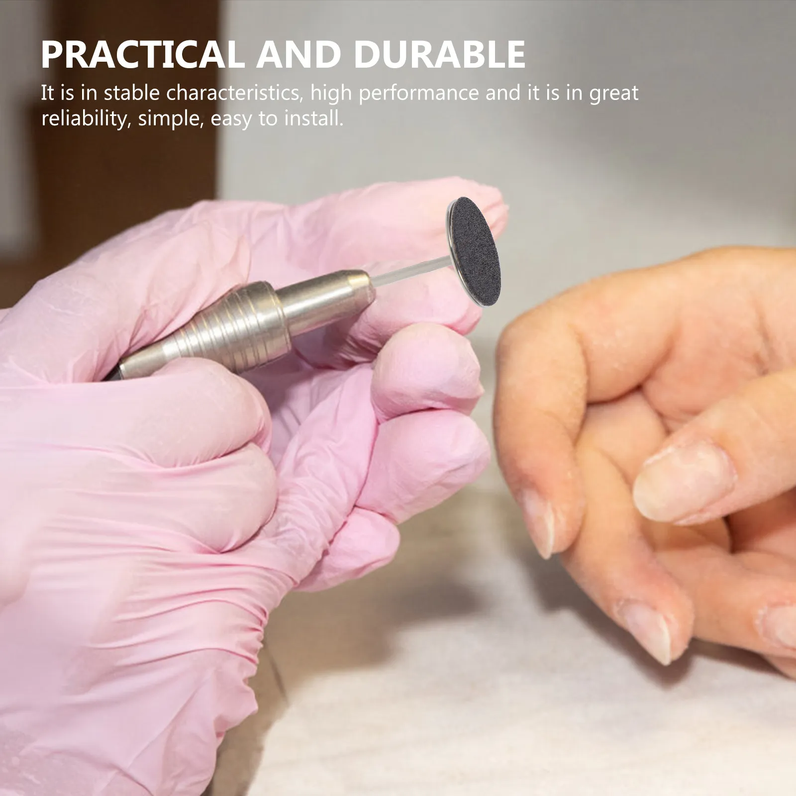 1Set Manicure Grinding Slices Sandpaper Disc High Performance Metal Bit Nail Removal Dead Skin Polishing Electric Grinding Nail