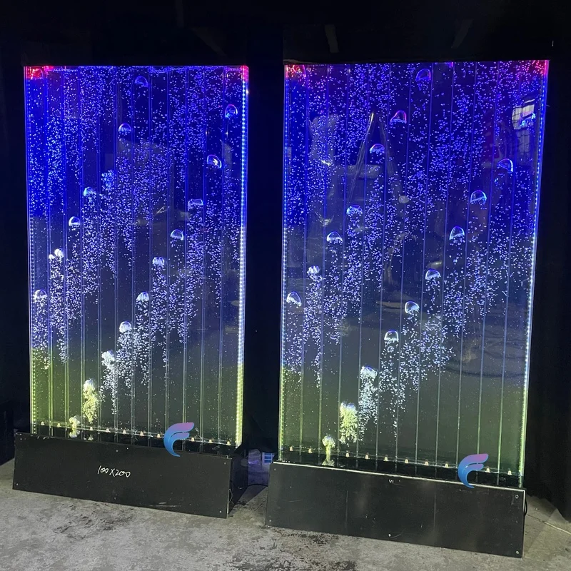 custom.Luxury Hotel & Home Custom Made LED Bubble Screens Contemporary Acrylic Wall Panel Living Room