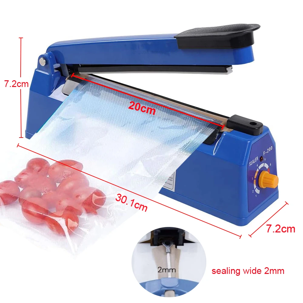 Electric Heat Sealing Machine Portable Plastic Bag Heat Bag Sealer Thermal Sealer Plastic Bag Impulse Sealer Packaging Machine