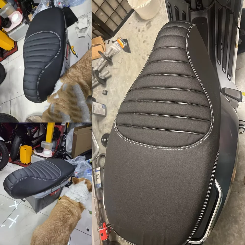 For Vespa Primavera Sprint 125 250 150 50 Leather Seat Cushion Thickened Sponge Insulation Seat Cover Protector