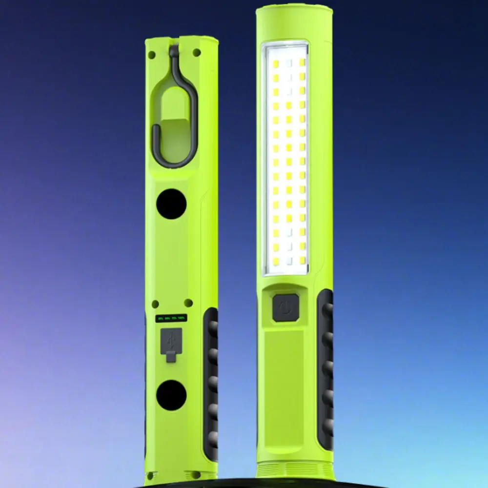 

Red Blue Warning Lights Portable Work Lamp Magnetic Light Light Strip Hook Vehicle Maintenance Lamp Foldable Design