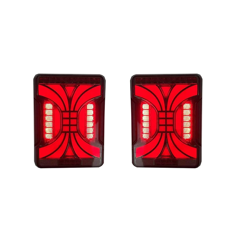 1 Pair LED Taillight Assembly For 2020-2023 Mahindra Thar Rear Driving Light + Brake + Reverse Lamp +Turn Signal LED Tail Light