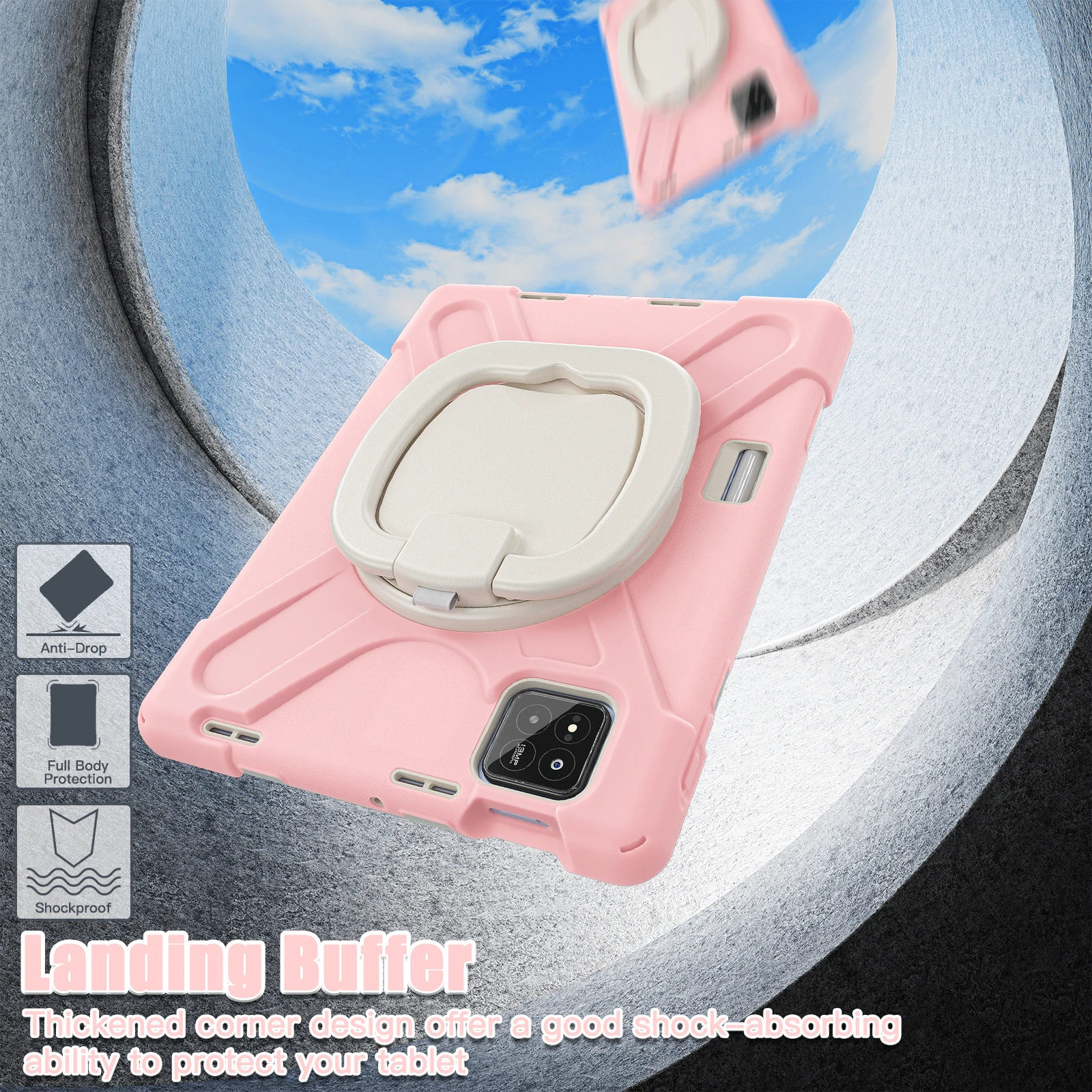 

Чехол-подставка с вращением на 360 градусов, детский студенческий чехол, чехол для планшета для xiaomi pad8 8pro 11,2 дюйма, 2025 со складным кронштейном и слотом для ручки