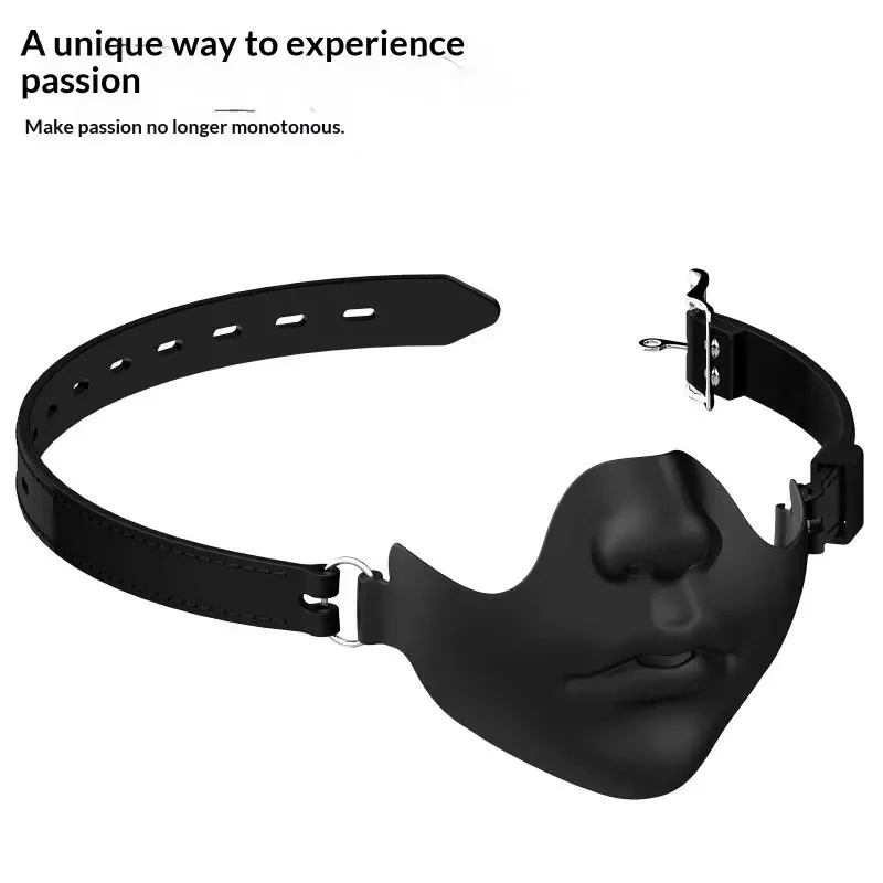 Halloween-Halbgesichtsmaske mit verstellbarem Schnallenriemen, realistisch passend zur Gesichtsform, atmungsaktiv für Nase und Mund, Party-Cosplay-Kostüm – Detail 11