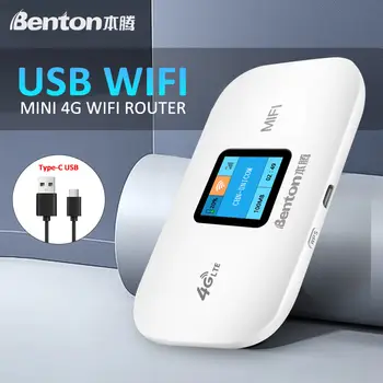 Benton Unlock 3G 4G MiFi 150Mbps Přenosný WiFi mobilní kapesní WiFi router USB WiFi6 4G SIM router 4G LTE router pro SIM kartu 8 nejlepší prodej 4G OLAX router - №6