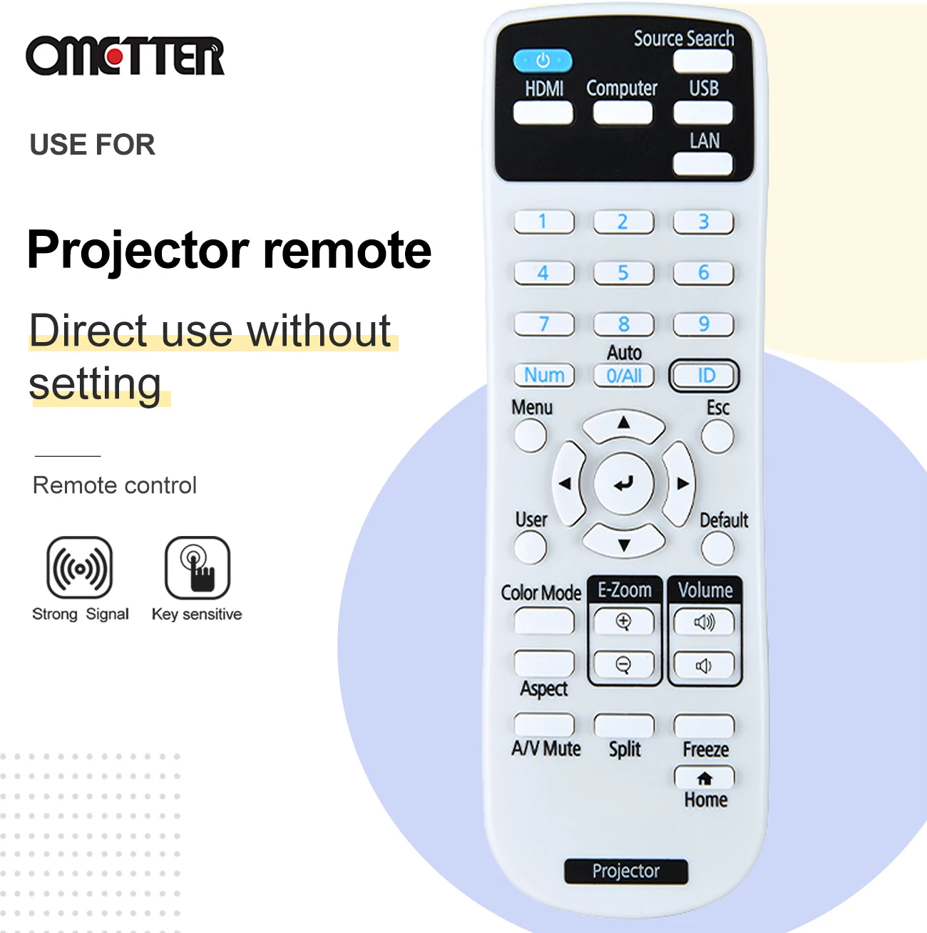 Nuevo Control remoto del proyector para Epson CB-E10 CB-L735U 219735300 EB-L530U EB-L630SU proyector doméstico