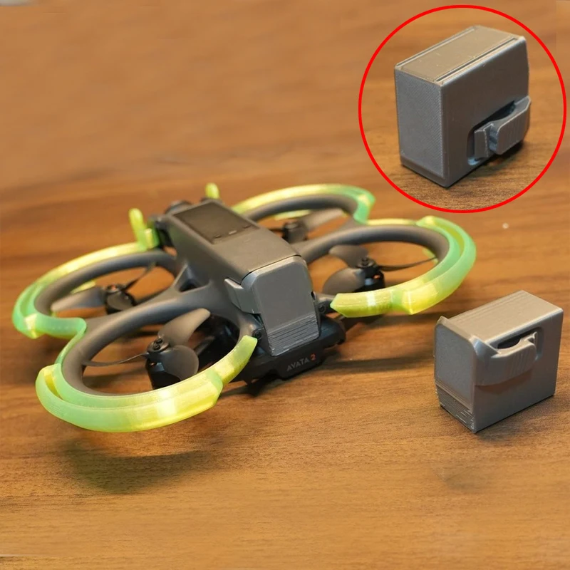 1PCS Battery Bay Cover 3D-printed Contact Protection Cap Dustproof Moisture-Resistant Protector Shell for DJI Avata 2 RC Drone