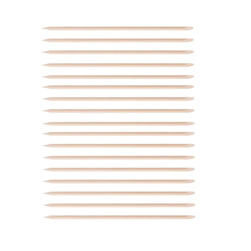 

200 шт. гладких полированных деревянных палочек для ногтей, двусторонние, для маникюра и педикюра, для удаления кутикулы и омертвевшей кожи