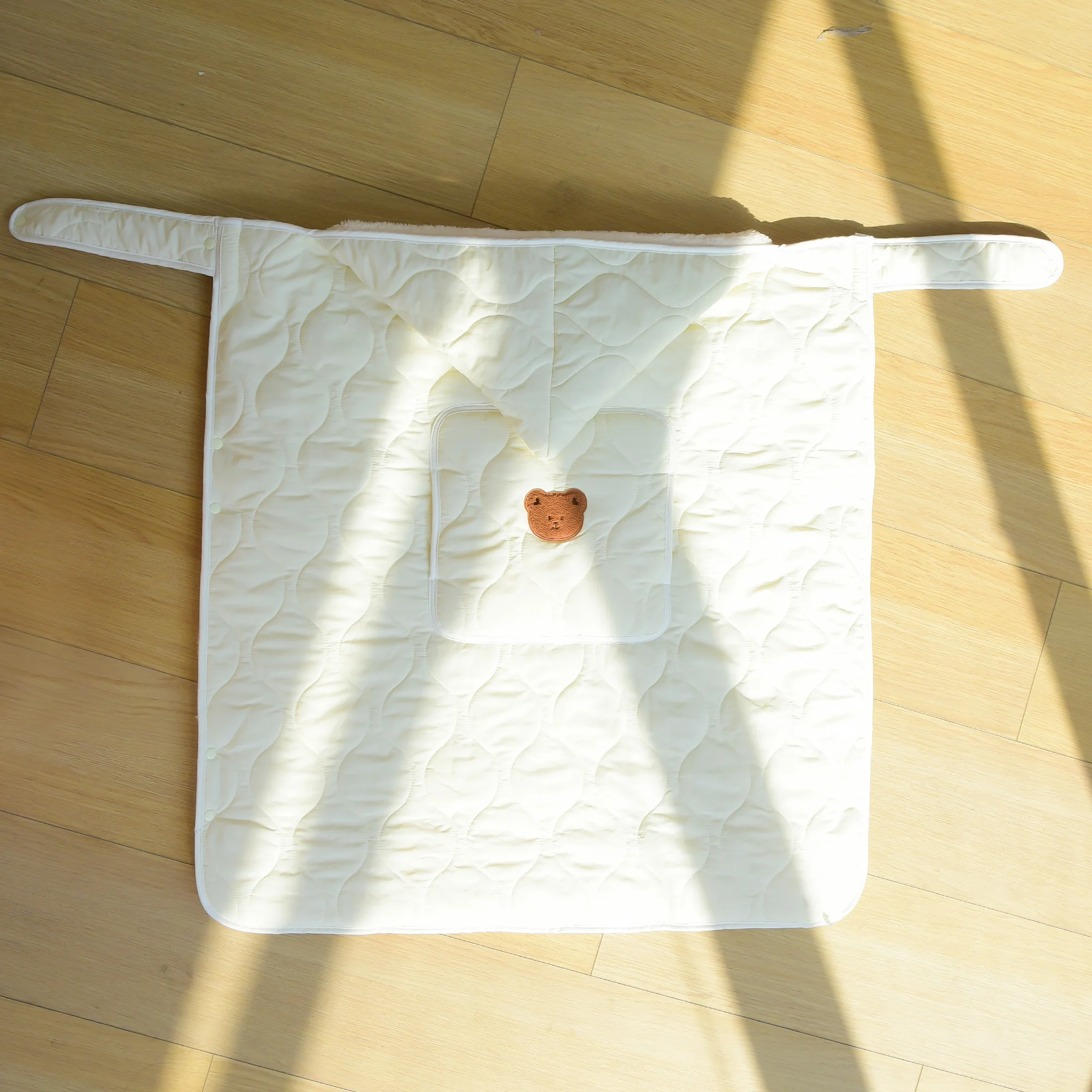 

Baby blanket winter dolly cover blanket children's waist stools windproof strap portable blanket warmth thicken