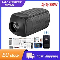 2/5/8KW 12V/24V Diesel Air Heater 10L Tank w LCD Remote Control Thermostat Caravan Diesel Car Heater Motorhome RV for Truck Bus