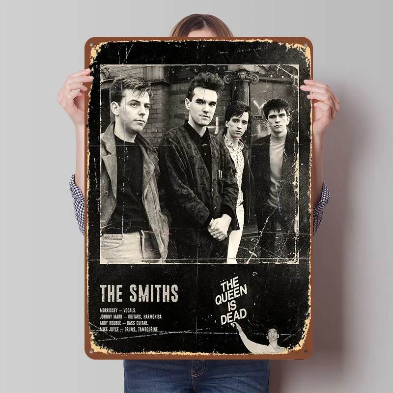 the Smiths Printed Poster Customized Wall Art Retro Vintage Metal Tin Signs for Home Bed Room Decoration Cozy Bar Accessories