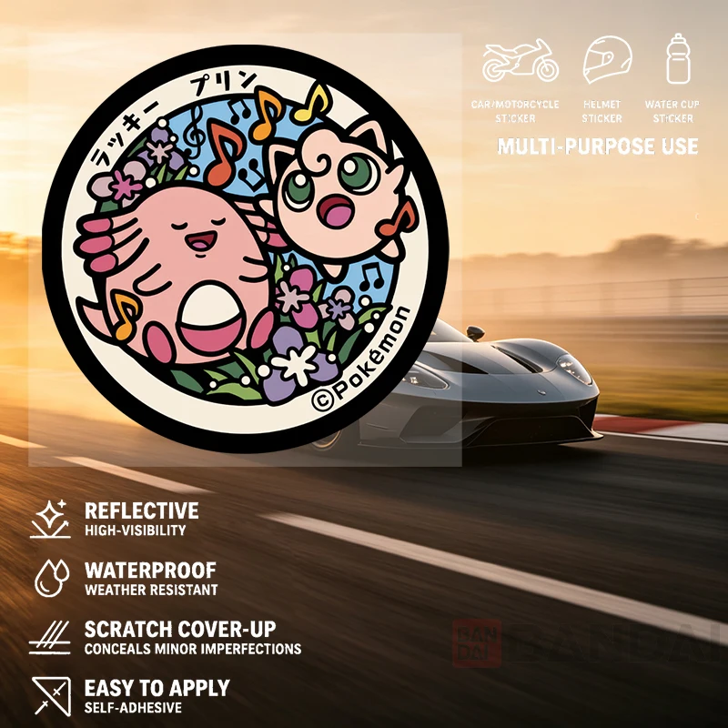 Car Stickers Cute Cartoon Vinyl Decal Waterproof Die Cut for Car Window Trunk Motorcycle Wall Travel Bike Auto Decor
