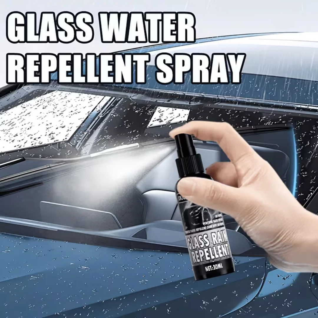 Nano Glass Rainproof Agent Anti-Fog Spray for Automobile Windshields Helmets Indoor Glass - Water Repellent Surface Treatment