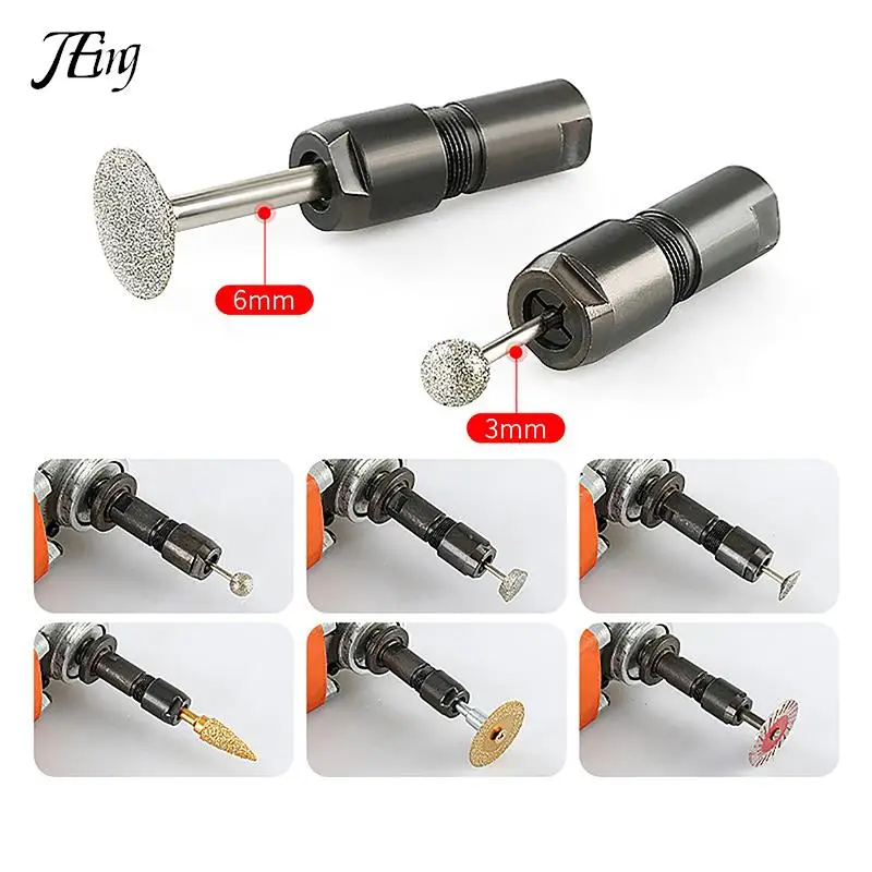 

6/3mm Angle Grinder Modified Adapter To Straight Grinder Chuck For 100-type Angle Grinder M10 Thread Grinding Polishing Cutting