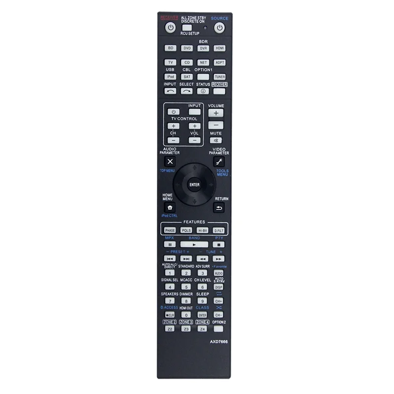 جهاز التحكم عن بعد SQPP-AXD7666، مناسب تمامًا لجهاز استقبال AV Pioneer SC-61 SC-63 SC-1227 SC-1227-K