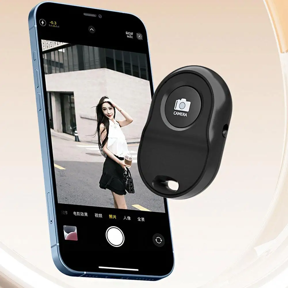 Mini Bluetooth-compatible Remote Control Button Wireless Controller Self-timer Camera Stick Shutter Release Phone Photo Selfie ﻿
