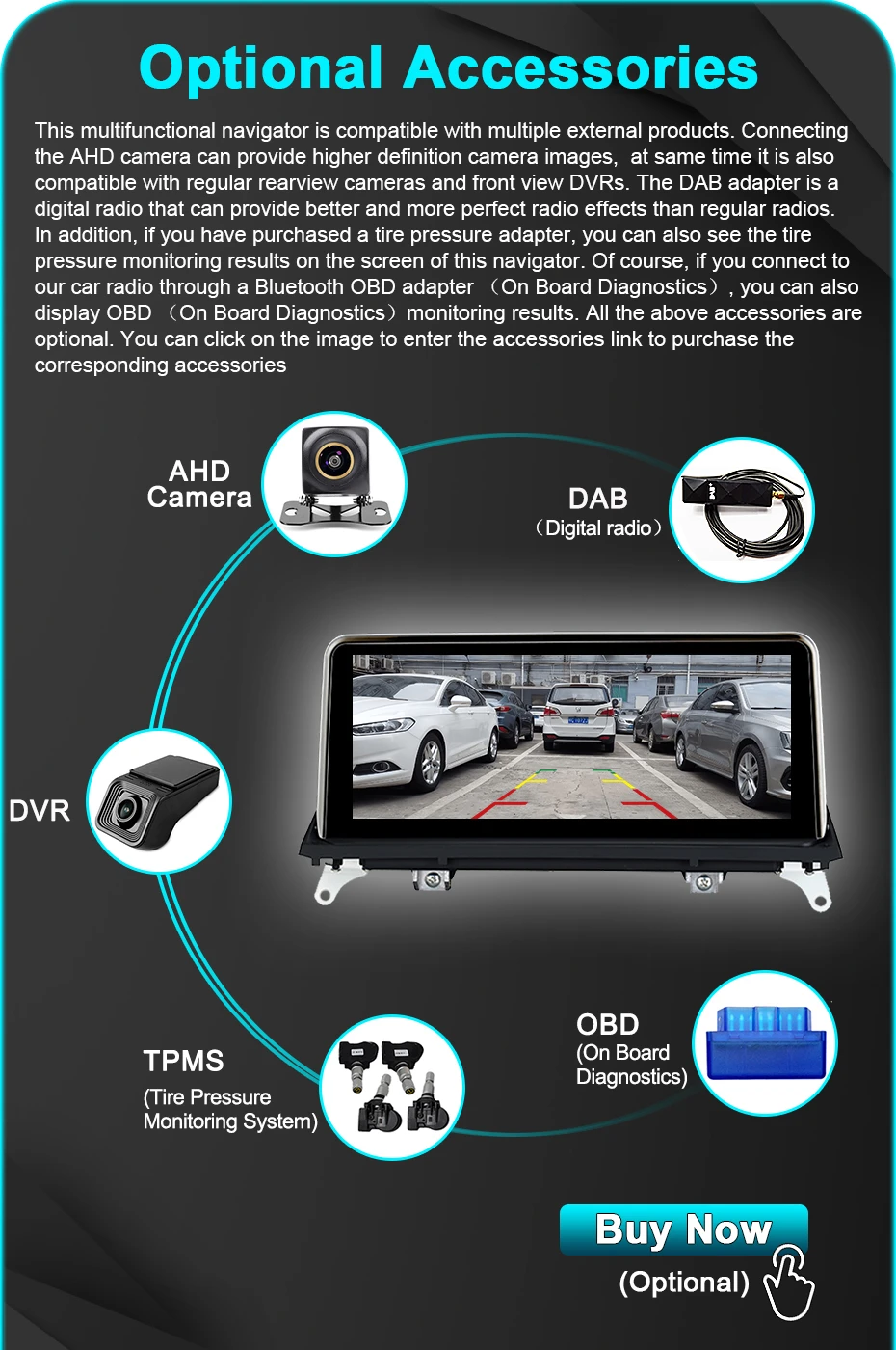 12,5 "Autoradio Drahtlose Carplay Android 14 Auto Stereo Für BMW X5 E70 X6 E71 CCC CIC Autoradio multimedia-player Bildschirm 4G LTE – Detail 20