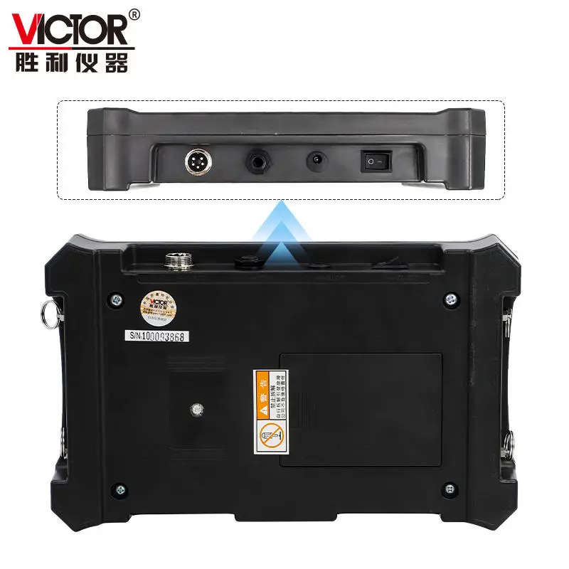 VICTOR 528A 7 Inch Color LCD Screen 100HZ~2000Hz Frequency Water Leak Detector Depth 2m Water Pipe Leak Detector