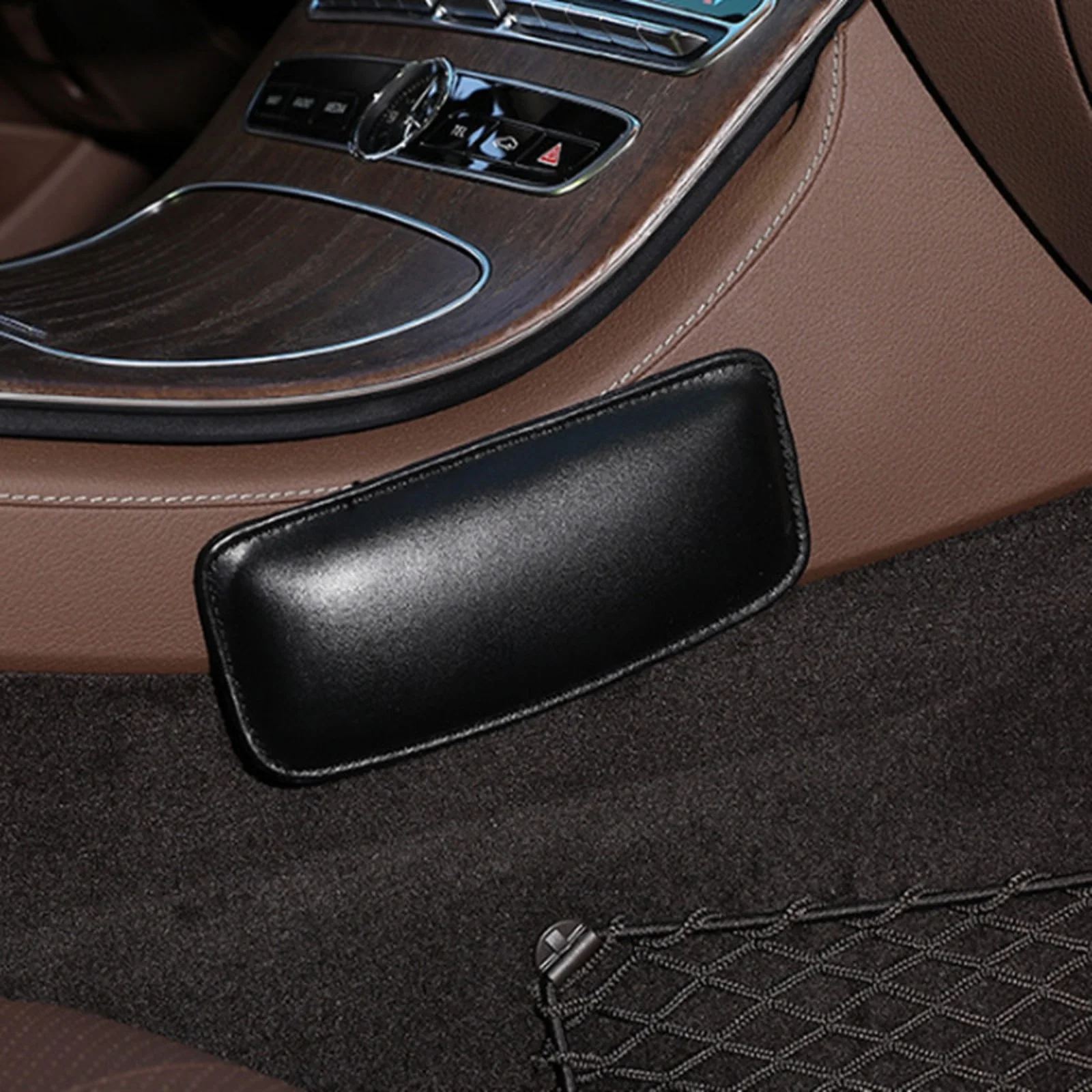 1Pc Leather Knee Cushions Elbow Pad For Car Interior Pillow Cushion Memory Foam Leg Pad Thigh Support Auto Accessories Universal