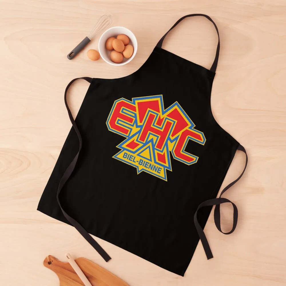 

EHC Biel Bienne Swiss Ice Hockey Sports Fans EHCB Switzerland Essential T Shirt Apron for women with pocket Apron