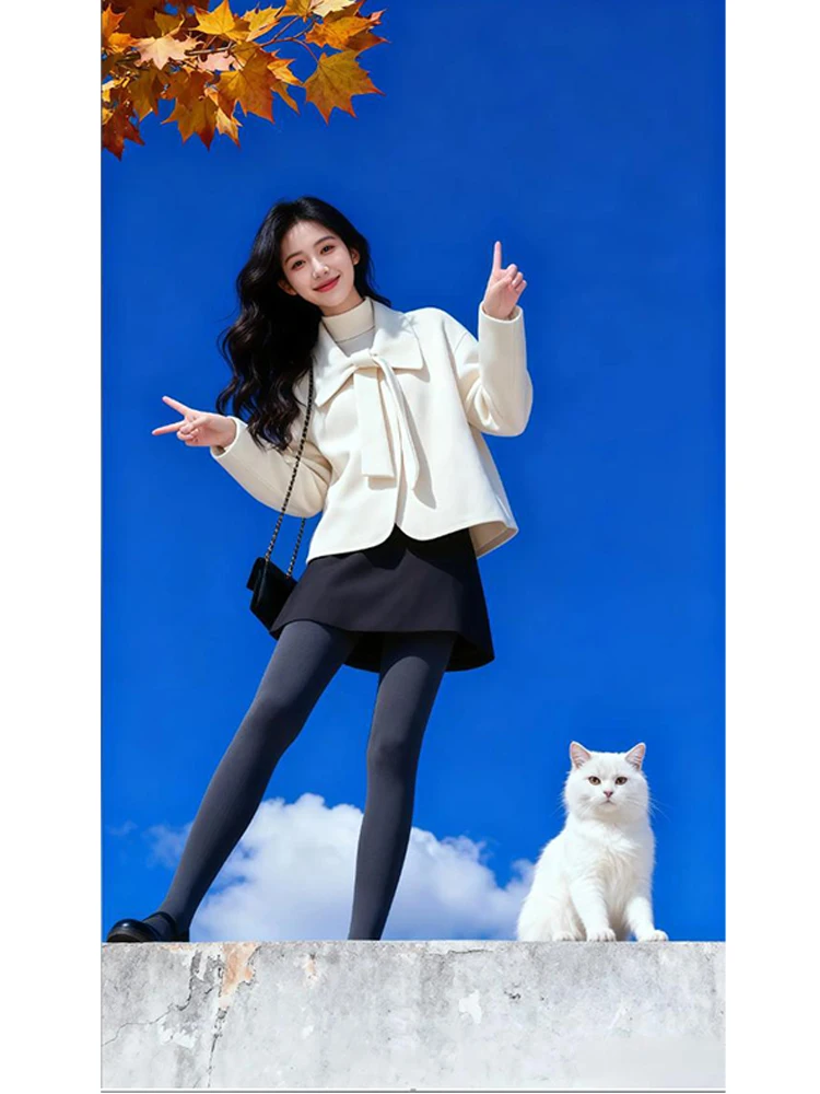 

Ele Knot Design ort Jaet for Women Casual mat Sle Winter Faionable Top Thiened Warm Coat