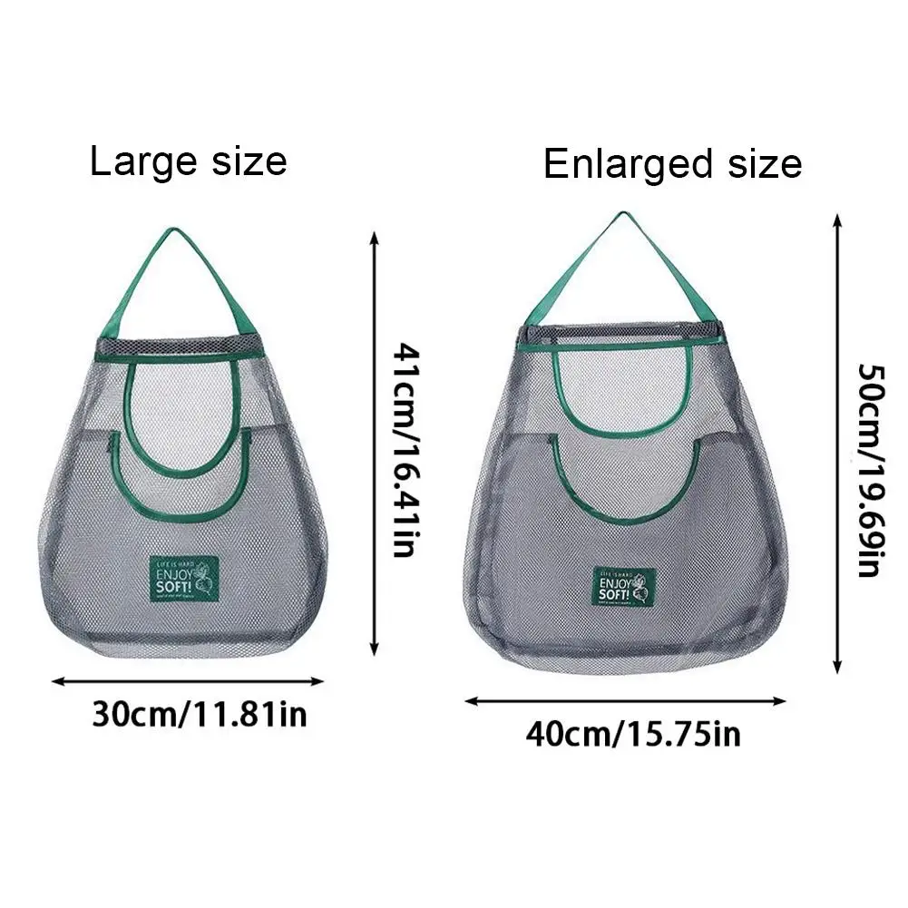 Reusable Storage Bags Kitchen Hanging Mesh Bag Home Fruit And Vegetable Storage Net Bag For Ginger Garlic Potatoes Onions view 6