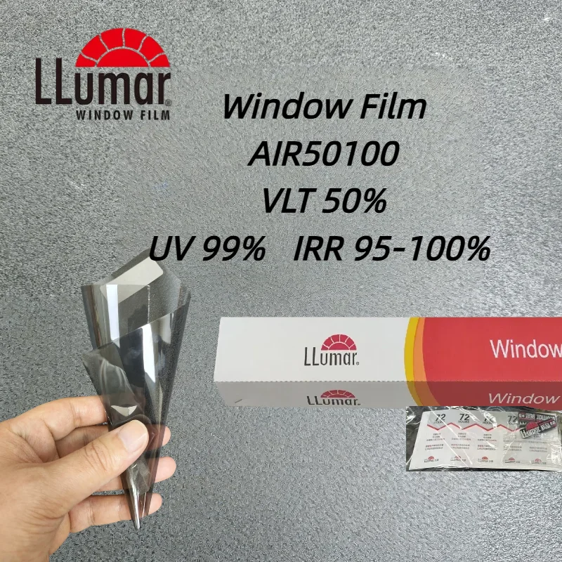 Premium LLumar Auto Window Film VLT50% Nano Ceramic Film High Heat UV Blocking IRR99% For Car And Building Glass Non Signal
