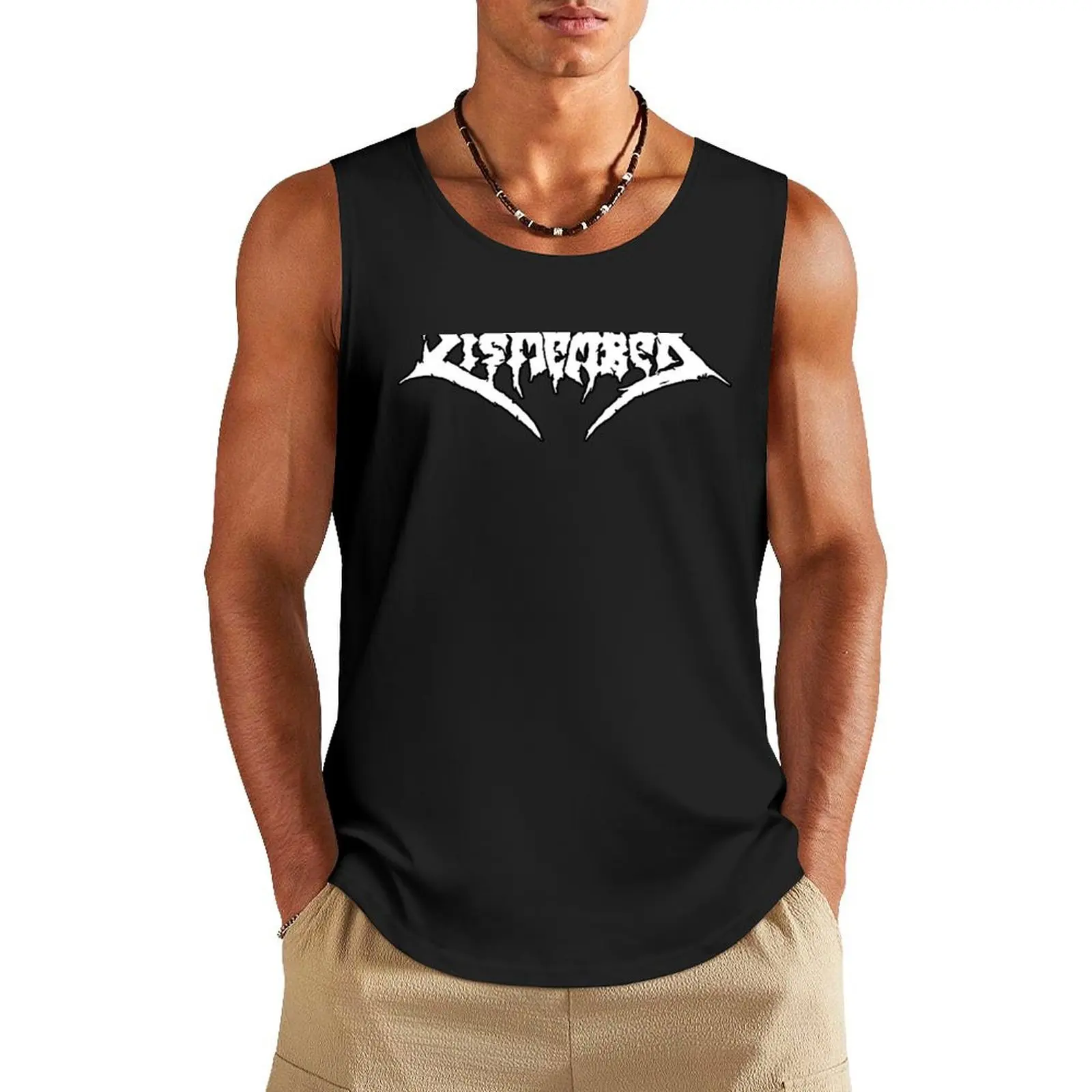 Dismember Tank Top gym wear men summer clothes men 2024