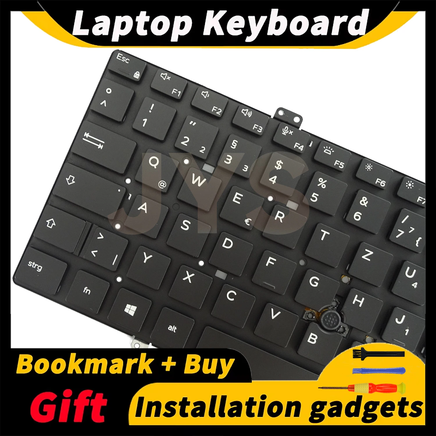 

Suitable for DELL Latitude E5400 E5401 E5410 E5411 E7400 E7410 laptop replacement keyboard with backlit German layout