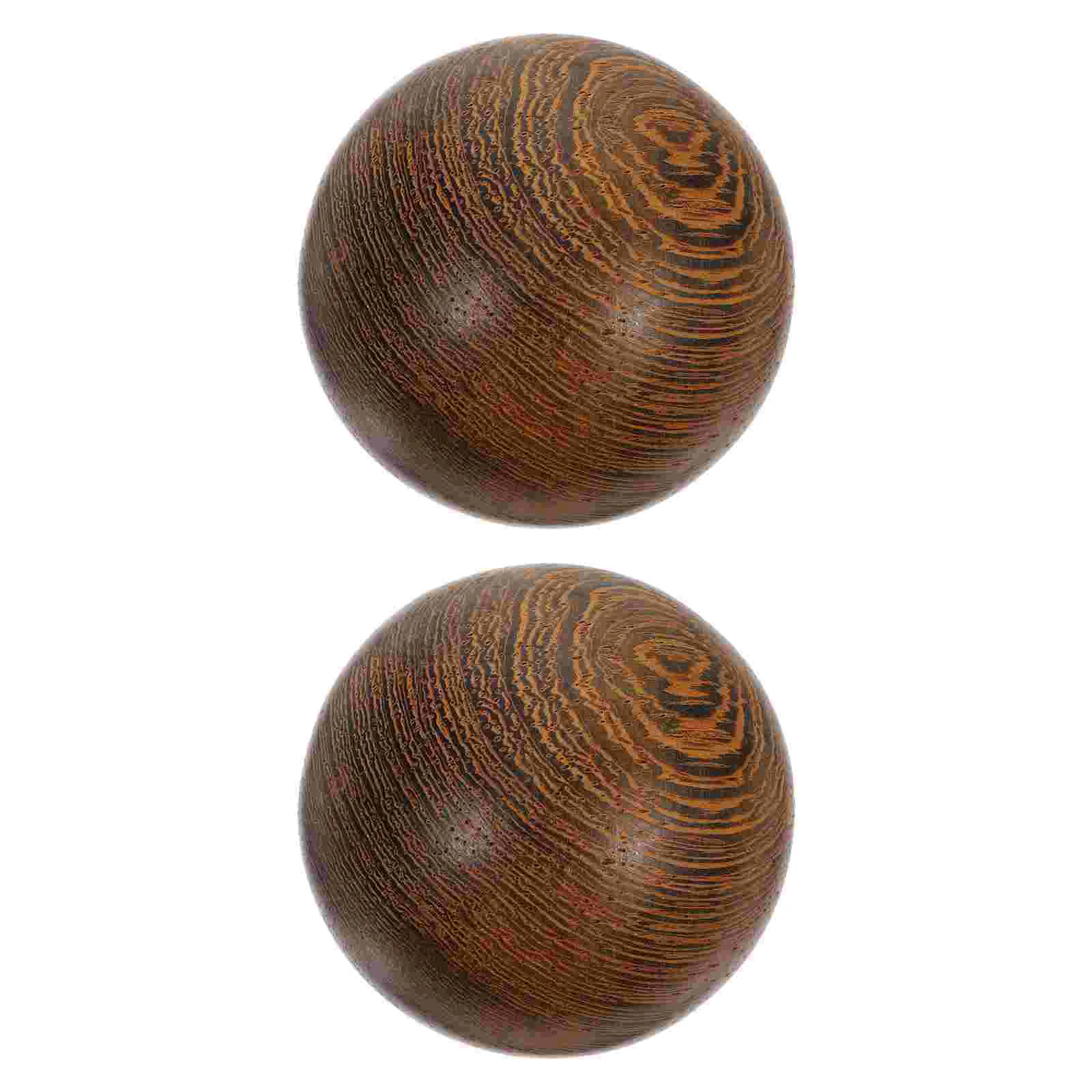 Health Ball Handball Massaging Balls Useful Fitness Spheres Red Rosewood Wooden Presents Rolling Massagers