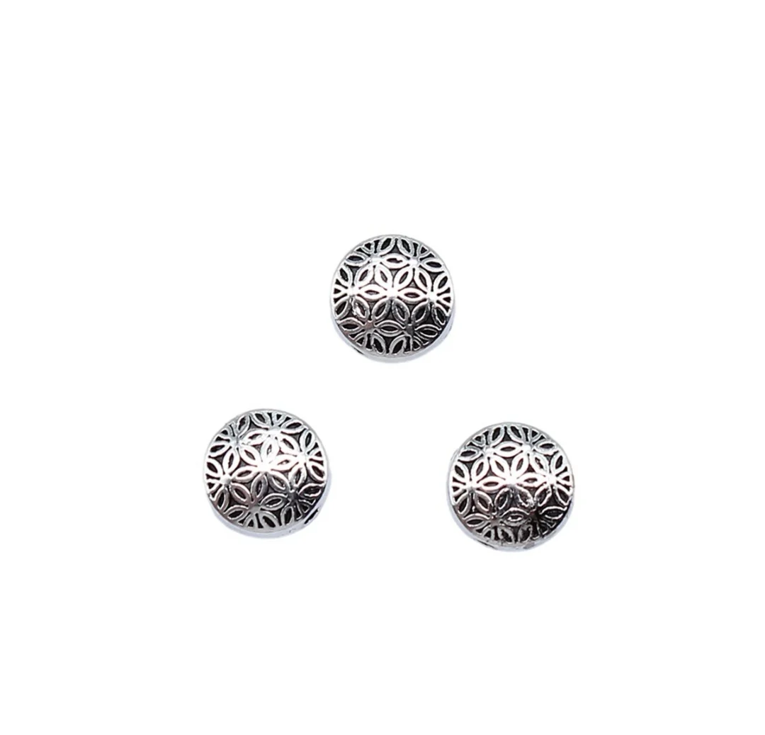 

20pcs 9x9mm Zinc alloy metal tibetan silver gold plated bead T0630 for jewelry making
