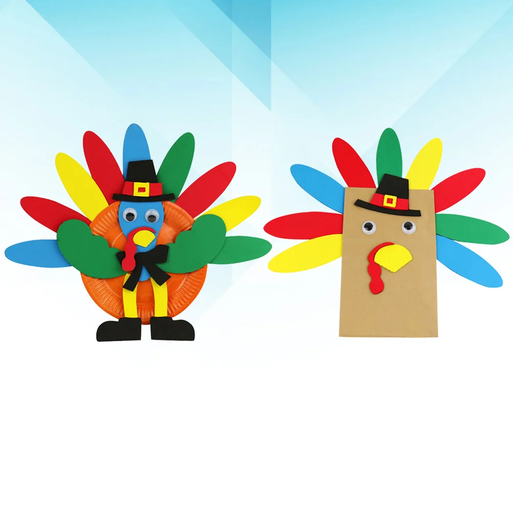 2pcs Handbag Making Materials Kit For Kids Diy Accessories Educational Craft Set Thanksgiving Party Decorations Crafting