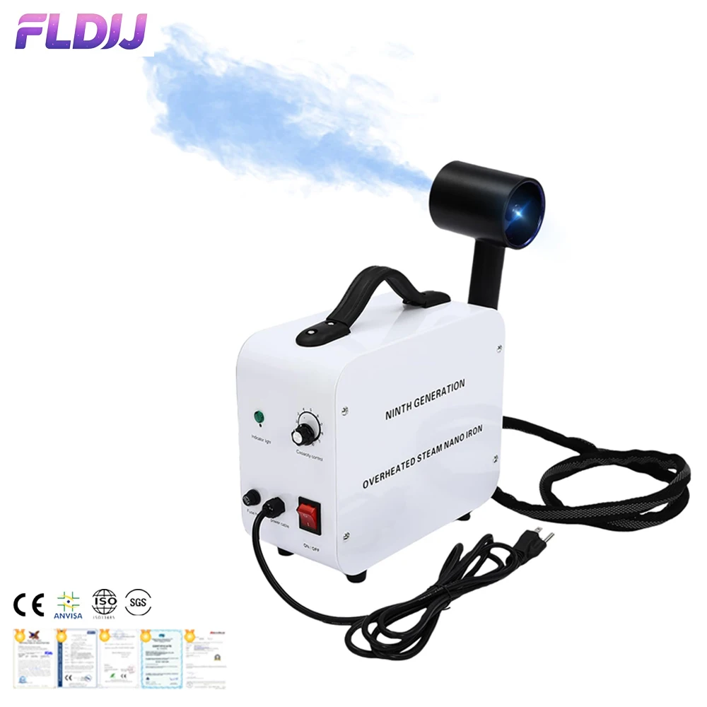 

Портативный паровой утюжок для волос Nano Hair Steamer с регулируемым распылением, отрицательными ионами и синей светотерапией, резервуар 11,83 унции, для ухода за волосами
